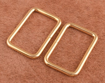 1.25 Pouce sac à main Rectangle Ring boucles rectangulaires Ring Strap Rectangle Ring 15pcs bague d'ajusteur de sangle en métal pour sac / sac / bricolage faire