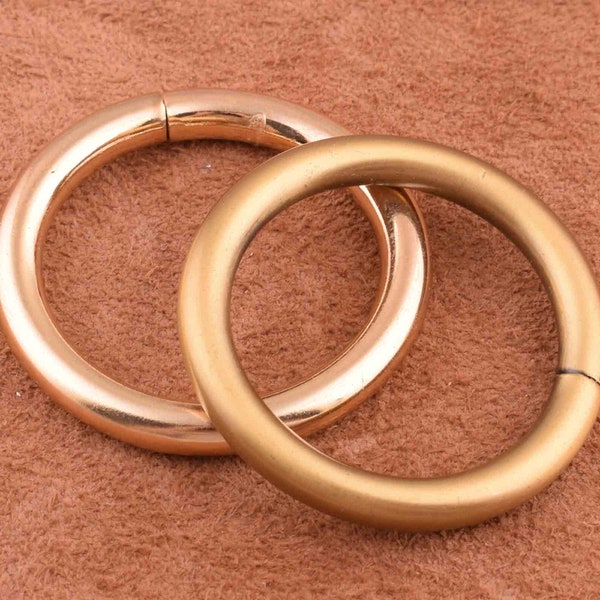 Light gold O Ring 1.25 inch 32mm Non Welded Metal O jump Open O rings Belt Strap Buckle Webbing O Ring Leather Craft/purse/bag/clothes