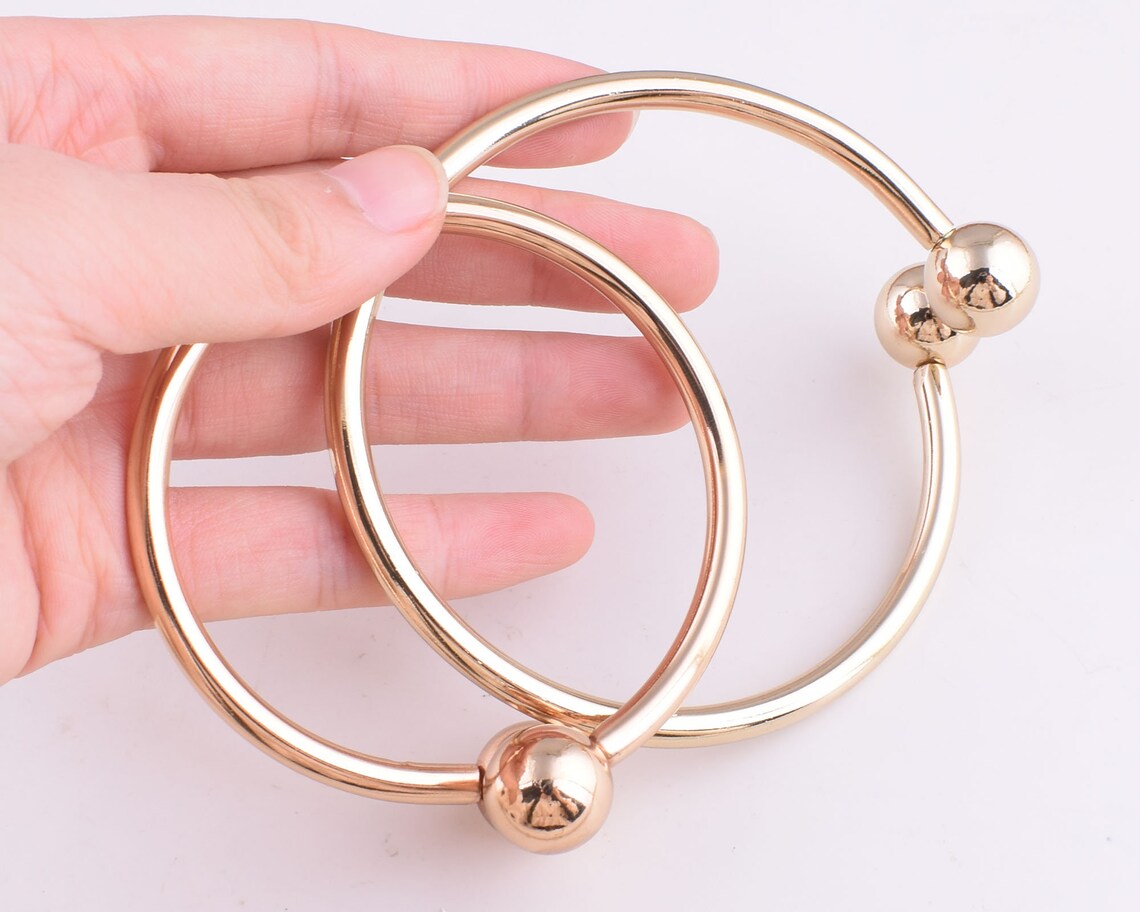 Light gold purse handles metal bag handle87mm and 75mm Etsy