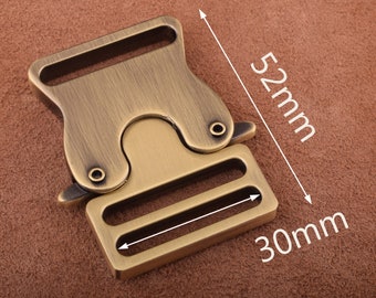 30mm Side Release Buckle zinc alloy Adjuster Buckle Antique Bronze Release Buckle Strap Buckle Adjuster Slider Buckle