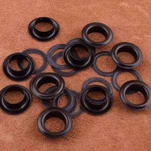 12mm black Eyelet grommet iron Grommets eyelets 50 sets,Round purse eyelet,Eyelets Grommets Washers for Buckles/Handbags/Canvas