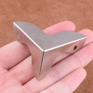 47mm metalen hoek Tafel Hoek Case Hoekbeschermer, zilveren doos hoeken Decoratieve hoekbeugel, fotolijst hoek voor tas/boek/tafel