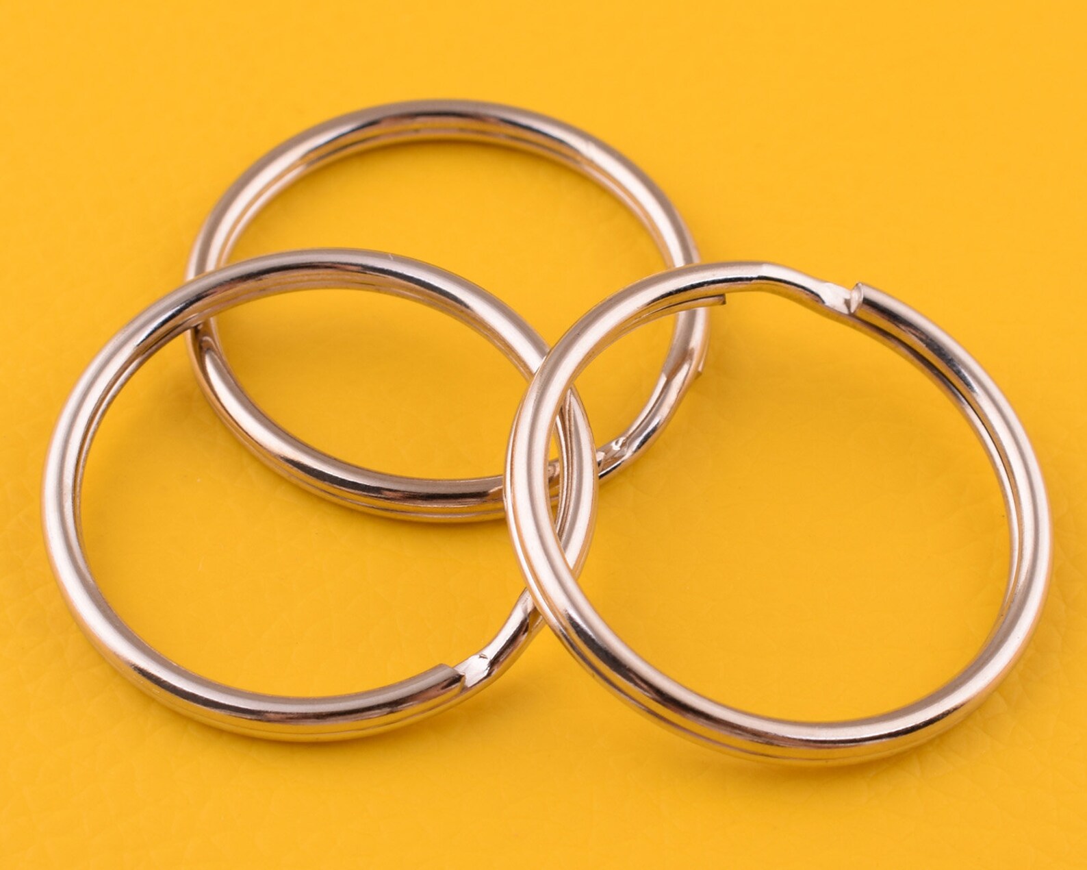 50pcs 25mm Metal Key Ring Split Ring Silver O Ring Large Key Etsy