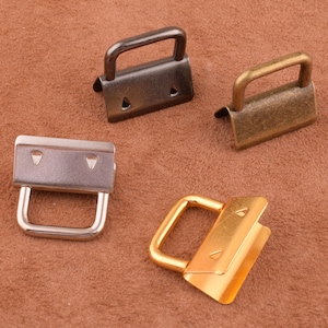 1&quot; Key Fob Hardware 4 Color Key Fob Hardware 30pcs metal key fobs 25mm Key Strap Key Fobs For Lanyards Keychains Straps