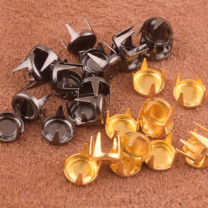 200 pcs gold/black Metal Nailheads Studs copper Studs 5*6 mm Nailhead Decorative Upholstery Tacks for bag/handbag/DIY making supplies