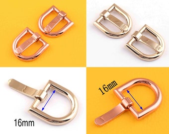 16mm Center Bar Pin Buckle Adjuster buckle Adjustable Slide Buckle  Strap buckles Strap slider adjuster purse belt buckles-6 pcs