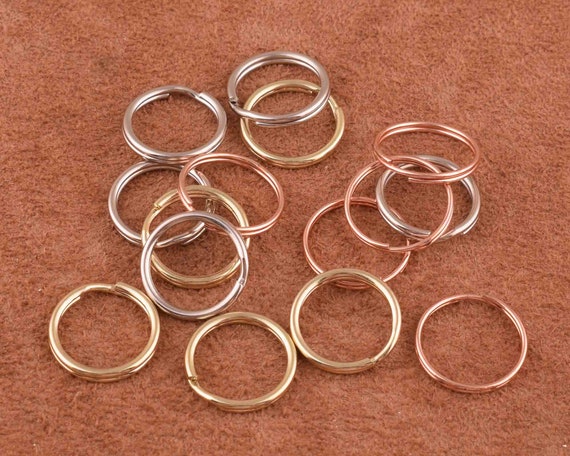 Double Loops Split Rings, 10mm Small Round Key Ring Parts for DIY Crafts  Making, Silver Tone 120Pcs 
