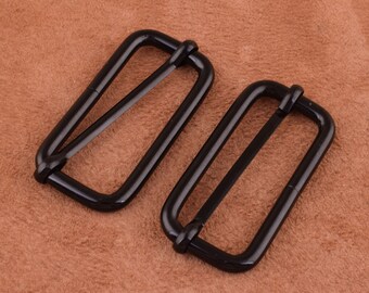 Metal purse Buckle,black Dog Collar Buckle Hardware,Double Bar Buckle, 2" buckle strap Purse Hardware,Belt Buckle for bag/purse/diy making