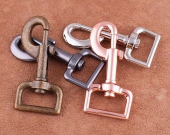 Large swivel Clasps Spring Snap Hook Lanyard Clasp Swivel Hooks Buckle for Bag Purse Handle Chains Lanyard Making