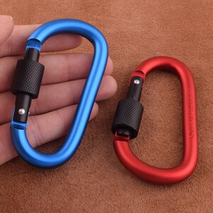 4pcs Carabiner snap Personalized Carabiner,custom carabiner with a solid screw gift Carabiner keychain carabiner hook clasp