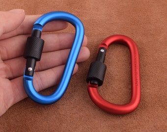 4pcs Carabiner snap Personalized Carabiner,custom carabiner with a solid screw gift Carabiner keychain carabiner hook clasp