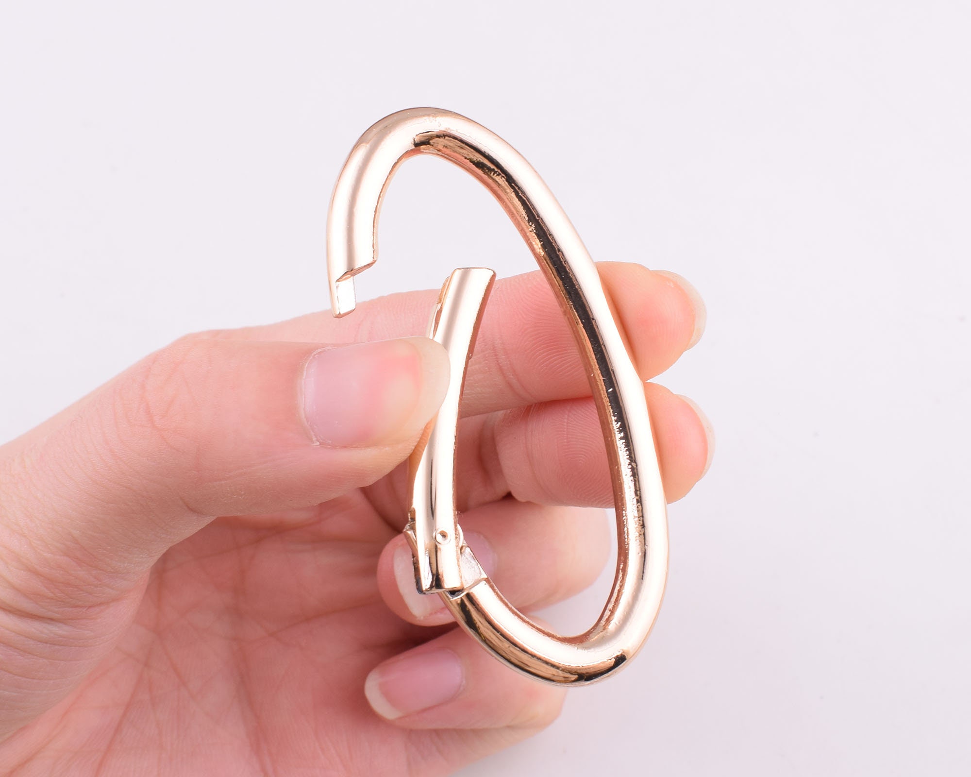 Spring Gate Ring Thin Spring Ring Oval Push Gate Snap Hook Purse O Ring ...