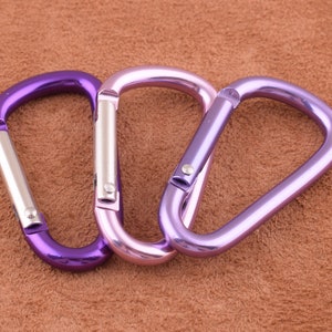 1.5 inch carabiner clips,Snap Hook,8 pcs Exercise Machine Attachment,Carabiner Snap Link Hook,three color of choose