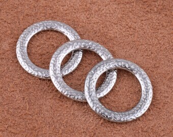 30 Pcs O Ring Metall O Ring Innendurchmesser 13mm, Runde Ring Ring Zinklegierung Silber Split O Ring für Webbing Strap Taschen Hardware