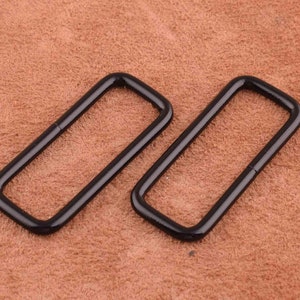 1.5 Inch Rectangular Wire Loops,39*13mm Rectangle Strap Rings,Purse Handbag Hardware for DIY Needlework/Luggage Sewing/handmade Bag purse
