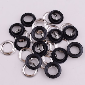 Metal Eyelets Grommets With Washers,Metal Grommets rivets Hole metal eyelets,10mm grommet studs for canvas leather craft shoes