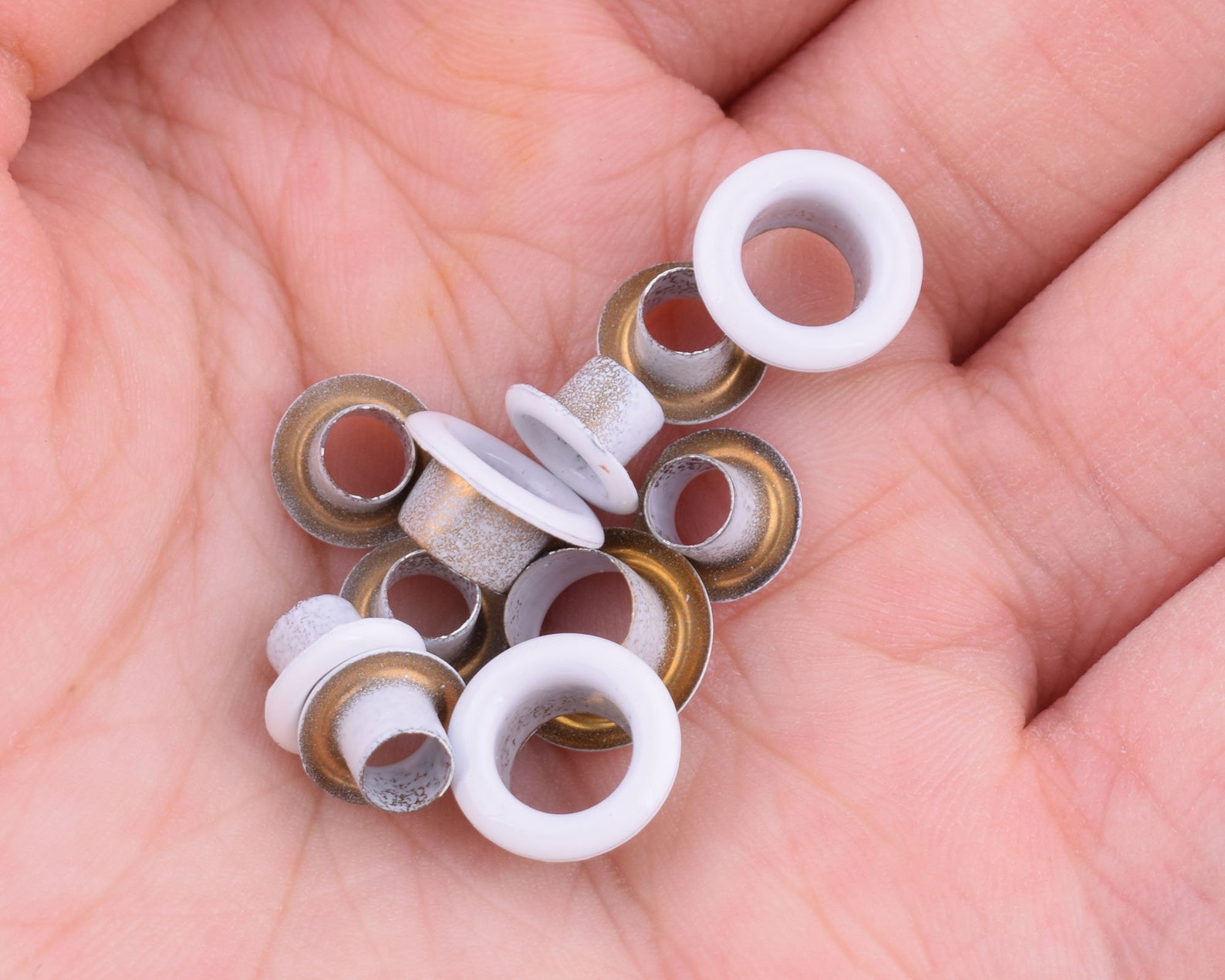 100pcs White Grommet Eyelets Brass Eyelet Grommets Metal Etsy