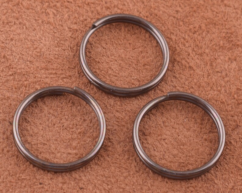 Black Key Ring 30pcs22/10013mm O Ring Jump Rings Large Key | Etsy