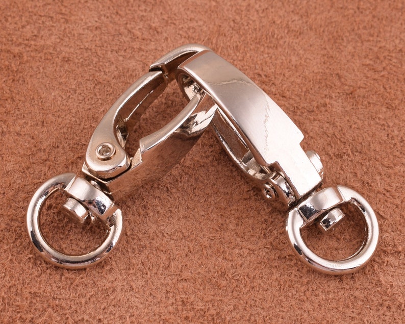9mm Swivel hook 10pcs silver Swivel Snap Hook Metal Lobster Clasp Lanyard Hook Bag Hardware Chain Connector