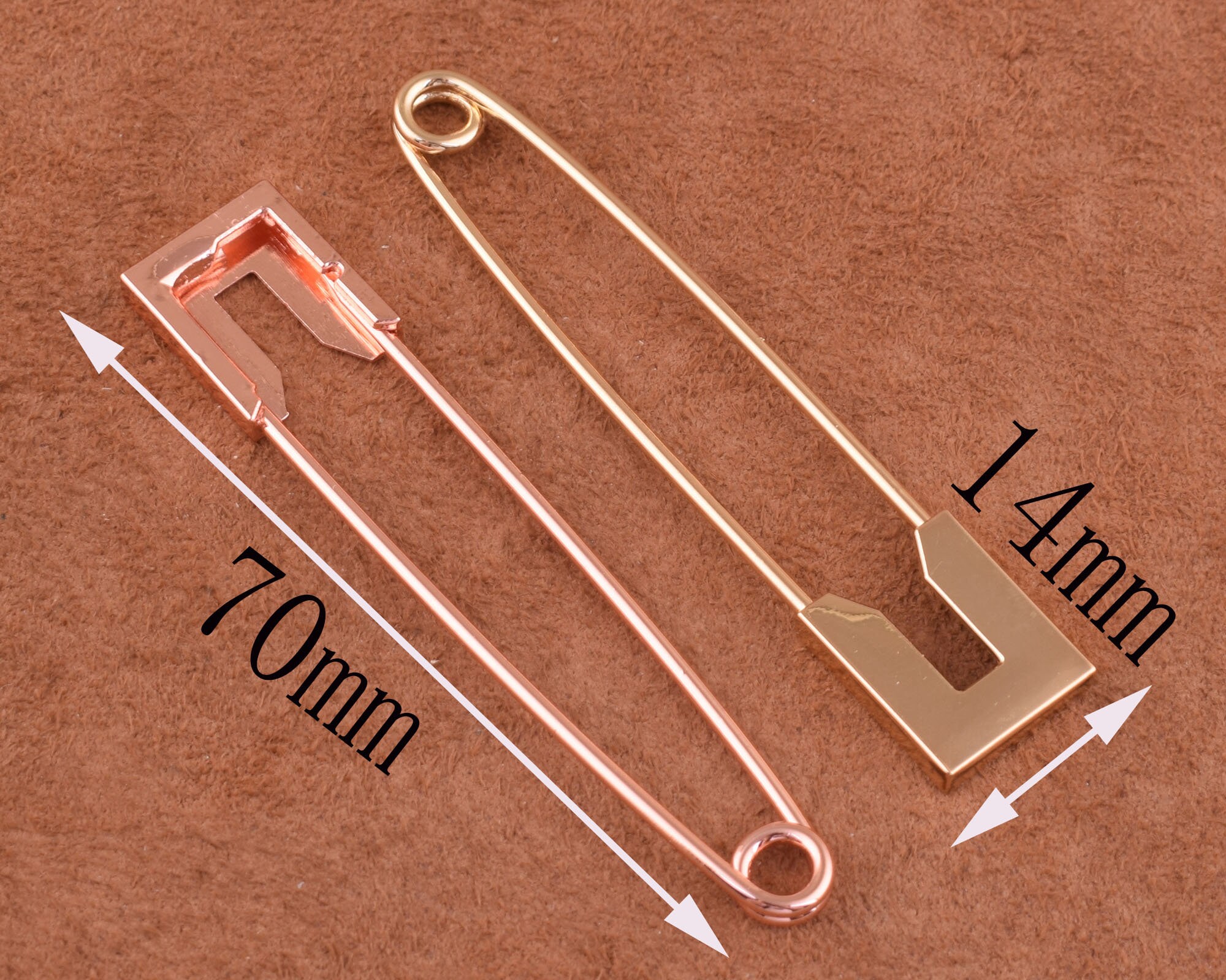 Kilt Pin Brooch Pins Larger Safety Pins 70*14mm Big Pins Safety Pins