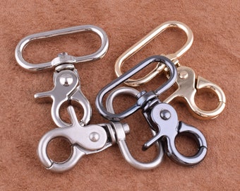 Bag Clasp Lobster Swivel Trigger Clips Snap Hook 1.25 inch Key Clasp Clip Swivel Trigger Snap Clips for bag/purse/wholesale making