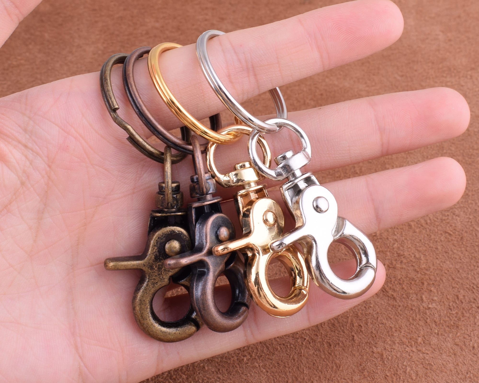 Swivel Hook Keychain with Key RingsSwivel Claspzinc alloy Etsy