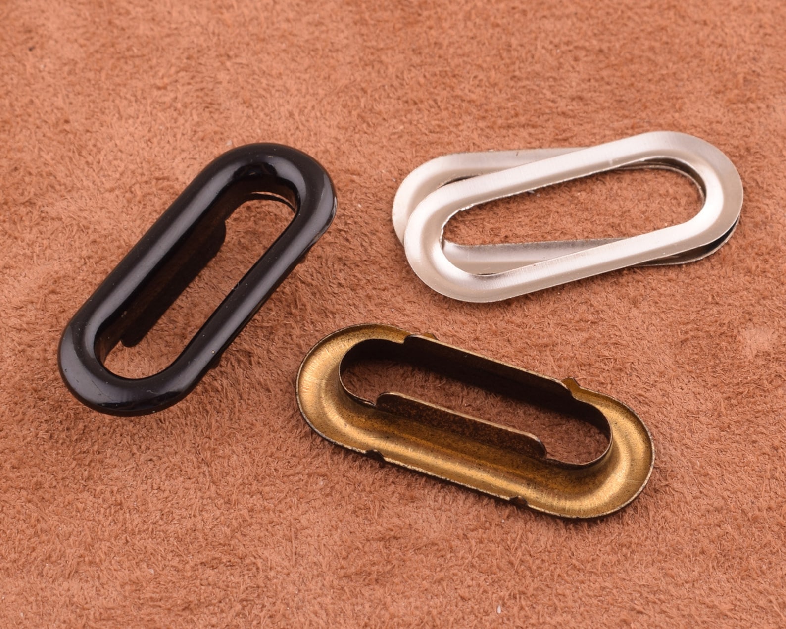 1 Inch Oval Ring Eyelet Grommets Metal Black Grommets With Etsy