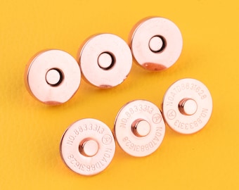 Heavy Duty Magnetic Snaps Closure Button Strong Force Clasps Premium Quality Round Double Rivet Magnetic Snap Fastener Button tor bag/purse