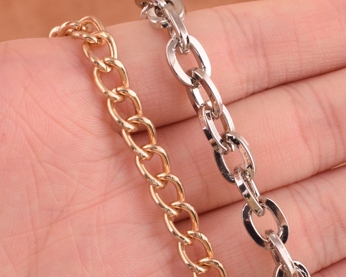 Purse bag chain Replacement Chain Shoulder Strap Metal link | Etsy