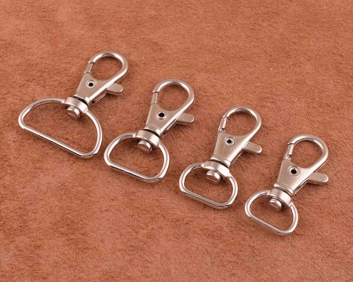 Swivel Clasp 6pcs Black 47*25mm Trigger Snap Hook Large Metal Swivel Lobster Clasps Purse Hooks Ireland M 431300 - Foto 12