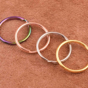 25mm Large Keychain Rings split ring silver key chain key ring,Split Rings for Key Ring and Key Chains Jewelry making/DIY/Jump rings