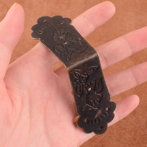Vintage Box Corner,68*31mm Bronze Corner Metal Corner Protectors,Picture Frame Corners,Jewelry Box Corners,Wine Box Corner-20pcs
