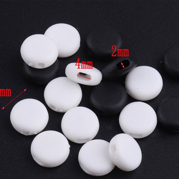 9x4mm Cord Lock Adjuster Elastic for Face Mask Adjuster cord Stop Toggles Flat Band Stopper Shape Fastener Sewing Clothing Rope