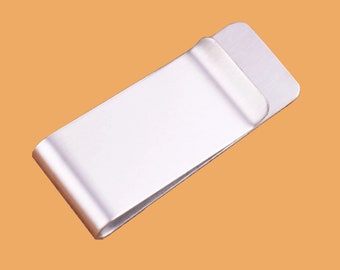 Stainless Steel Money Clip Blank for Engraving 50mm Blank Silver Money Clip Blank for money card