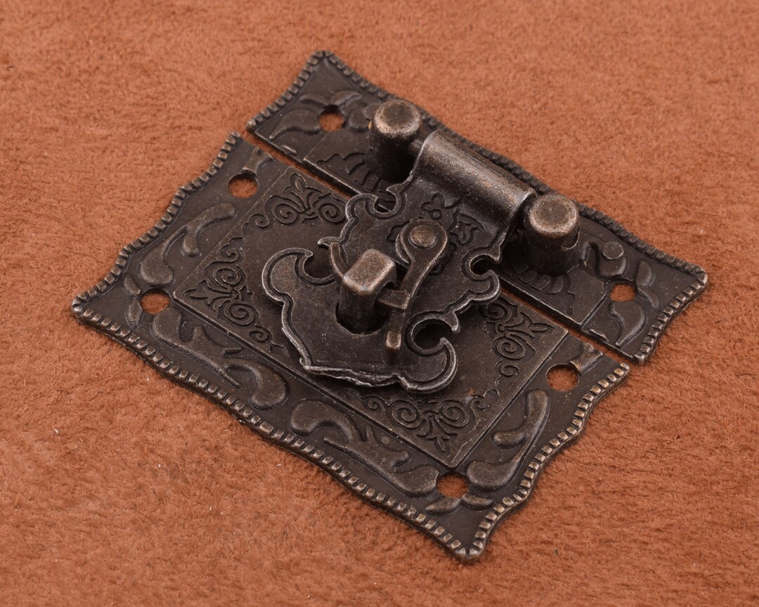 Bronze Small Hasps Special Lock Latch/box Hardware Square Jewelry Box