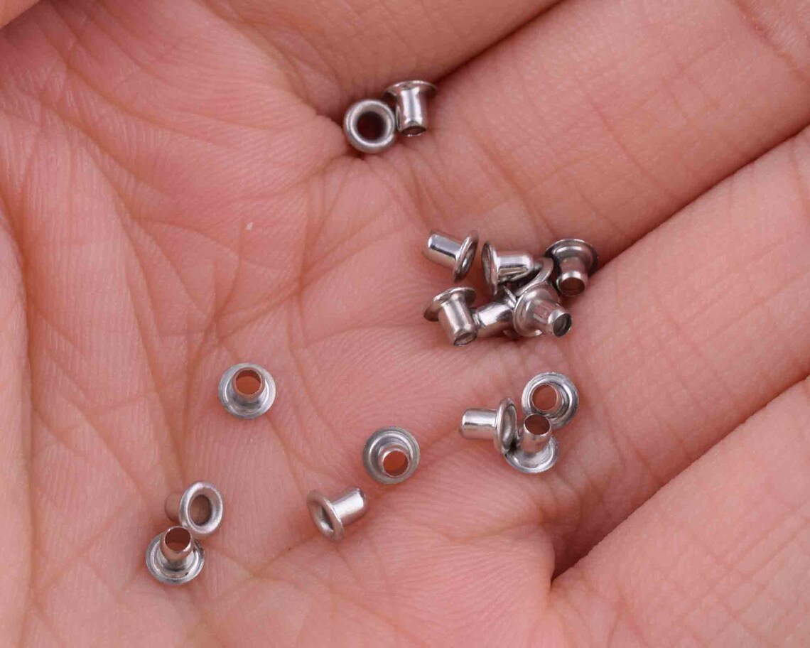 Eyelets Grommets Brass Small Eyelets1mm Hole Metal Grommets Etsy