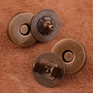 Magnetische Runde Snap Bronze magnetische Snaps 18mm super dünne Bronze magnetische Snap 10 Sätze magnetische Snaps Button Button für Geldbörse/Tasche/diy machen
