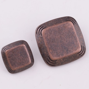 copper Metal Buttons shank buttons,15/23mm sewing buttons jewelry buttons,Metal loop Shank vintage buttons for suit jacket coat