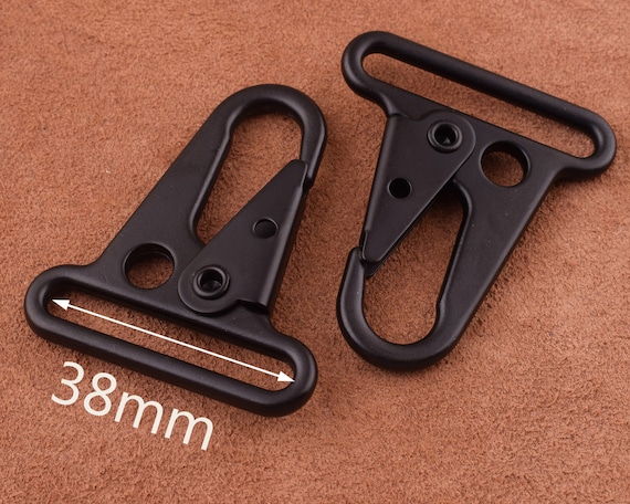 38mm Black Snap Hook 4pcs 1.5 Metal Lobster Clasp Lanyard Hook Swivel Clasp  Bag Hardware Webbing Strap Hook -  Canada