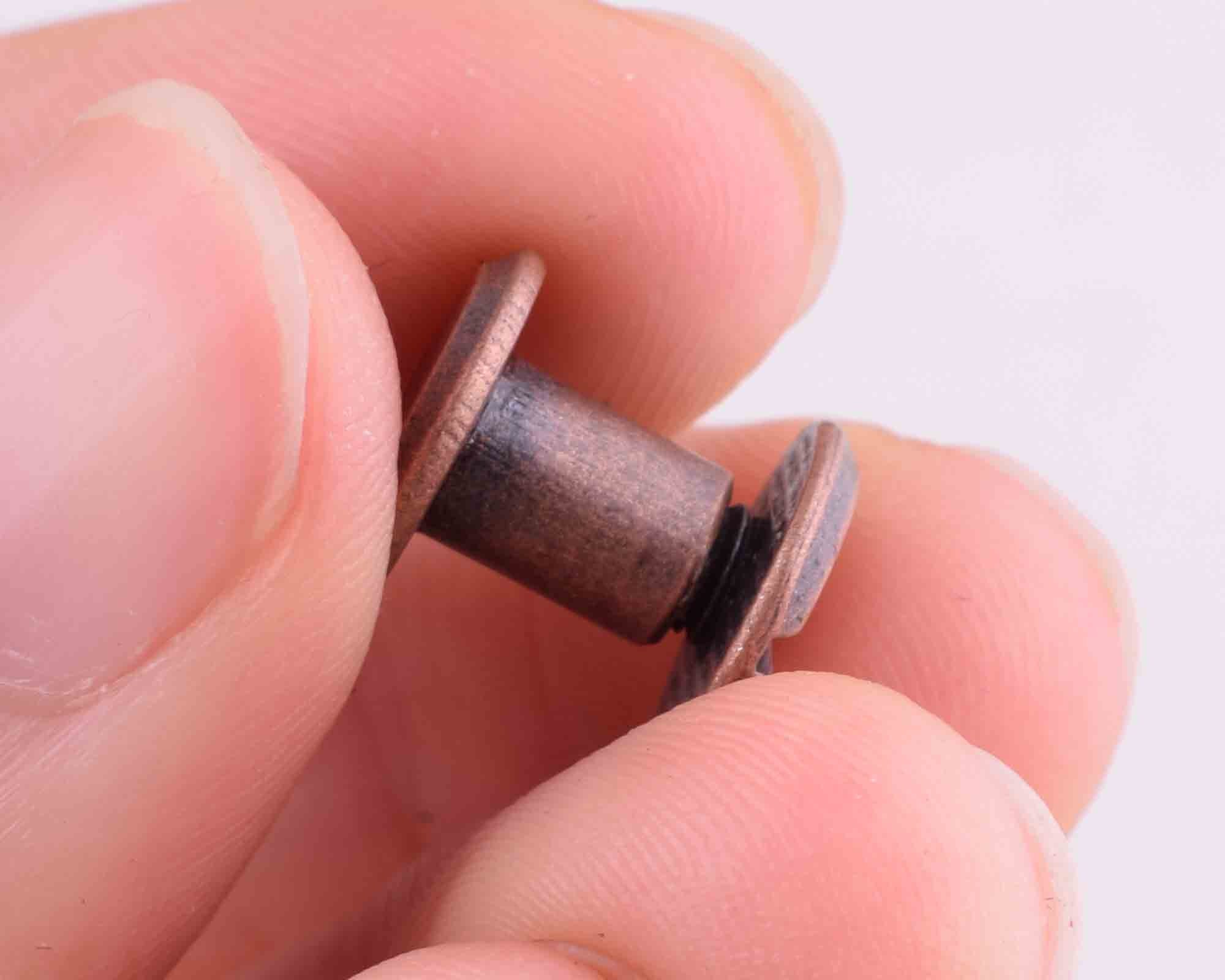 Solid Rivet Chicago Screw Rivets,leather Belt Fastener Rivets 8*10mm ...