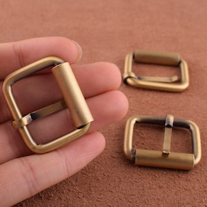 Metal Buckles- slide Rectangle Strap Sliders Rings Finding for Handmade Bags belt slide leather making for collars, bags, straps, and belts