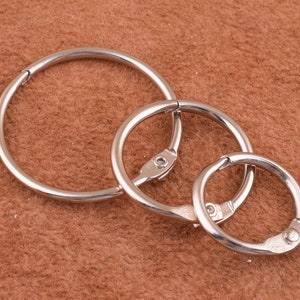 Hinged Clicker Segment Rings open round circle tragus earrings supplies piercing ring Round Ring Book Binder for book/earring/note book