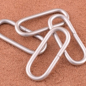 30 Stück 22 mm Matt Silber Oval Ring Metall Oval Schnalle für Gürtelschnalle / Strap Schnalle / Gurt oval ring / Tasche Verschluss Handtasche Zubehör