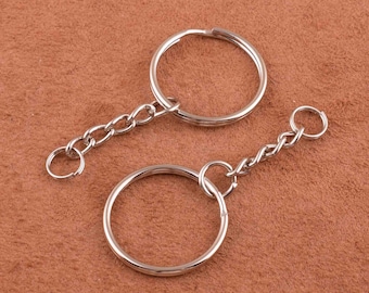 Anelli d'argento split 55 ,25mm Anelli di spalamento, Anelli salto doppio,Piccoli anelli split,Gioielli Rendo-20pcs