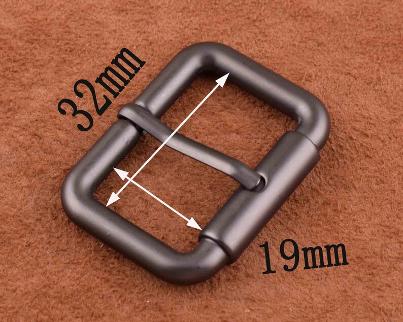 Matte black Metal Buckles zinc alloy Buckles Center Bar Etsy