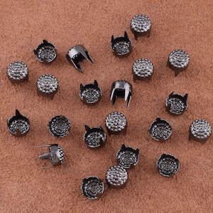 Uxcell 160Pcs Mixed Color Round Dome Rivets, 5mm Brass Spike