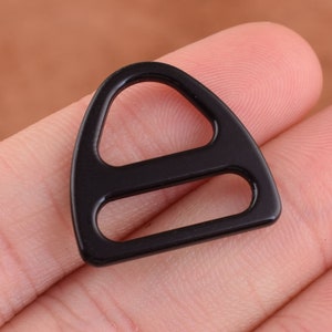 Solid cast large D Ring buckles snap hook adjusters triangle with bar molded,10pcs Triangle Rings Buckle Strap Sliders Rings for bag/purse