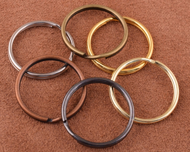 Light Gold Key Ring 30pcs 22mm O Ring Jump Rings Large Key Fob Etsy