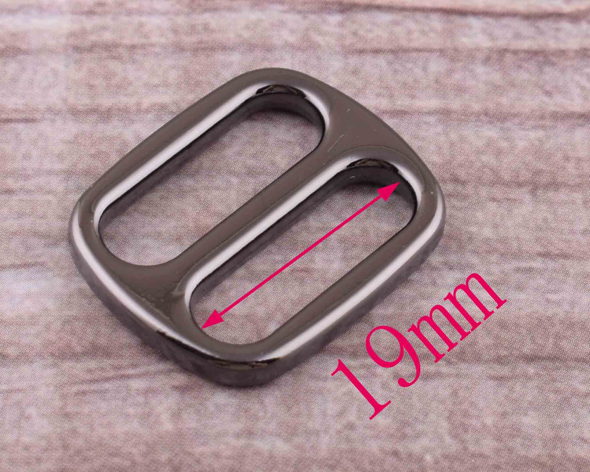Adjust Metal Buckle Gunmetal Webbing Belt Buckle Strap Buckles Rectangle  Sliders for Pet Collar Making/purse/dress,three Size 