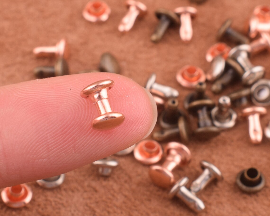 Double Cap Rivets 56mm Stud Rapid Rivets Leather Craft Repair Etsy